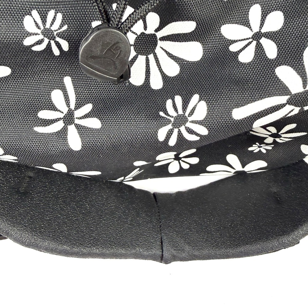 Overland Equipment Messenger Bag Black Floral Canvas Made In Chico USA - Picture 5 of 16